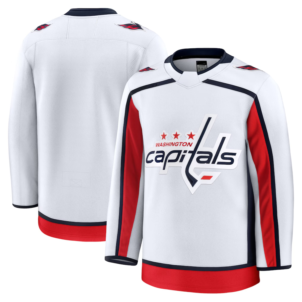 Kooe W.Capitals White Away Premium Jerseys