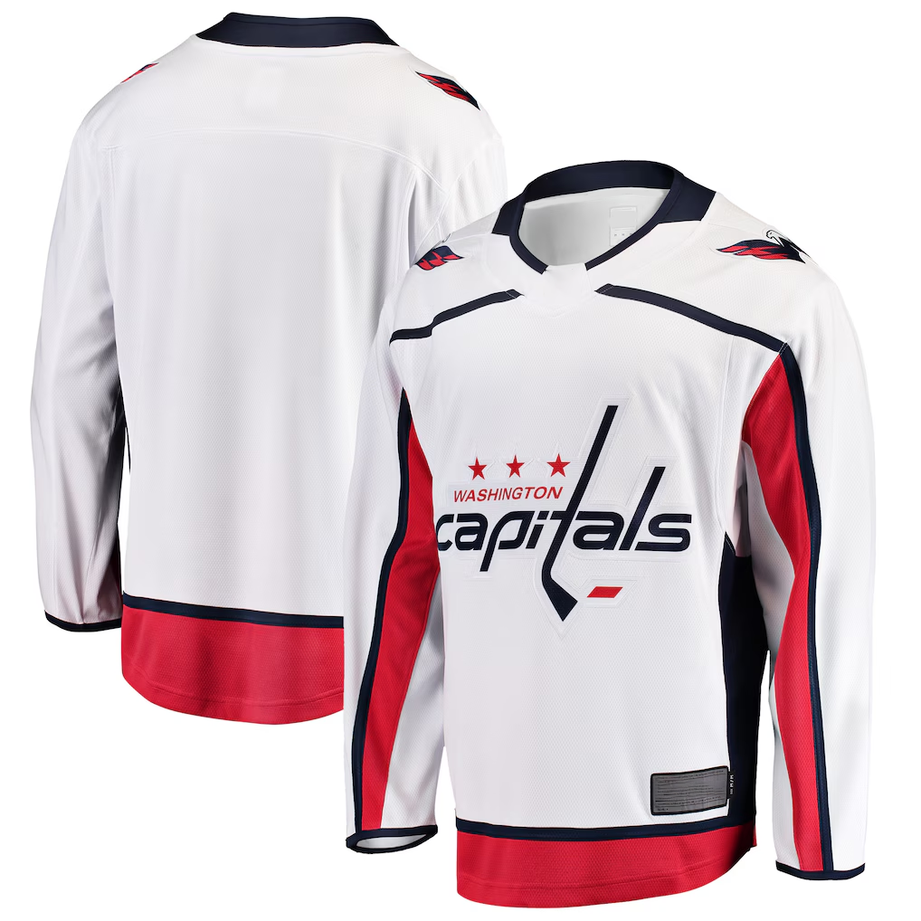 Kooe W.Capitals White Breakaway Away Jerseys