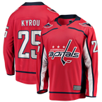 Kooe W.Capitals #25 Jordan Kyrou Red Home Breakaway Jerseys