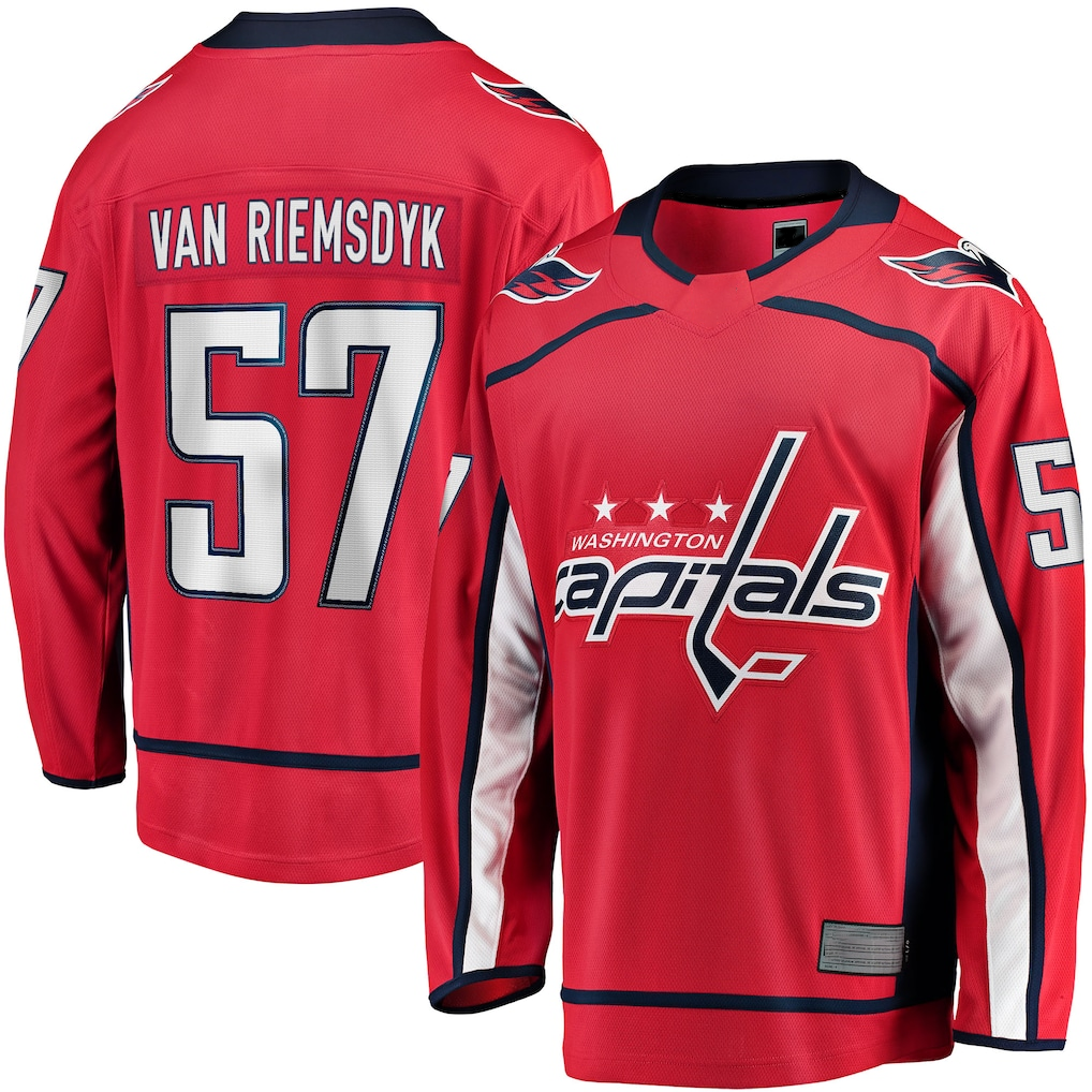 Kooe W.Capitals #57 Trevor van Riemsdyk Red Home Breakaway Jerseys