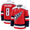 Kooe W.Capitals #8 Alexander Ovechkin Red Alternate Premium Player Jerseys