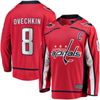 Kooe W.Capitals #8 Alexander Ovechkin Red Captain Patch Home Breakaway Jerseys