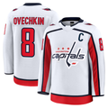 Kooe W.Capitals #8 Alexander Ovechkin White Away Premium Jerseys