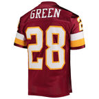 Kooe W.Commanders 1994 #28 Darrell Green Mitchell & Ness Burgundy Authentic Throwback Retired Player Jersey Stitched Puhic Game Jerseys