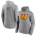 Kooe W.Commanders Gray LOGO Pullover Hoodies Game Blank Player Stitched Jerseys