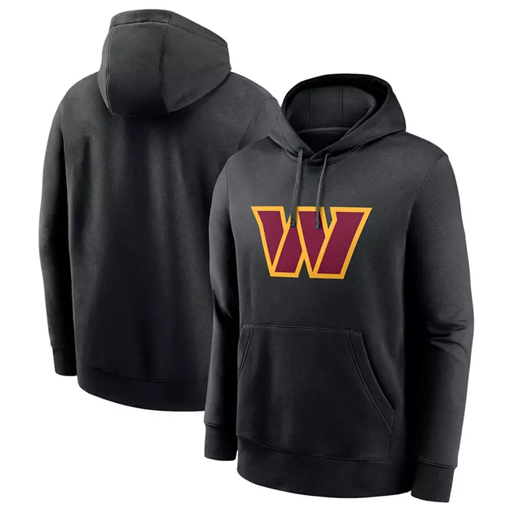 Kooe W.Commanders Gray Pullover Hoodies Game Blank Player Stitched Jerseys