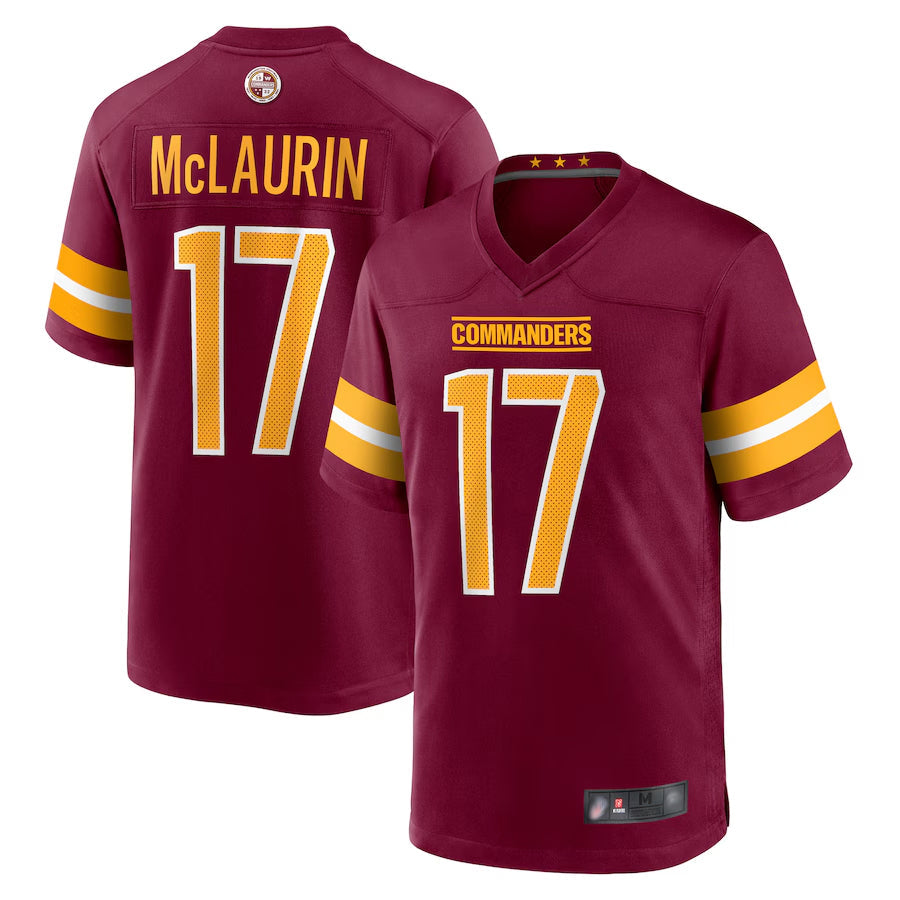 Kooe W.Commanders Home Game Jerseys - Burgundy - #17 Terry McLaurin Player Stitched Jerseys