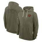 Kooe W.Commanders Olive Salute to Service Pullover Hoodies Limited Home Blank Player Stitched Jerseys