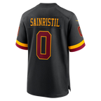 Kooe W.Commanders #0 Mike Sainristil Black Hail Raiser Alternate Game Stitched Jerseys