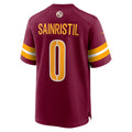 Kooe W.Commanders #0 Mike Sainristil Burgundy Game Stitched Jerseys