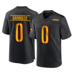 Kooe W.Commanders #0 Mike Sainristil Player Black Home Game Stitched Jerseys
