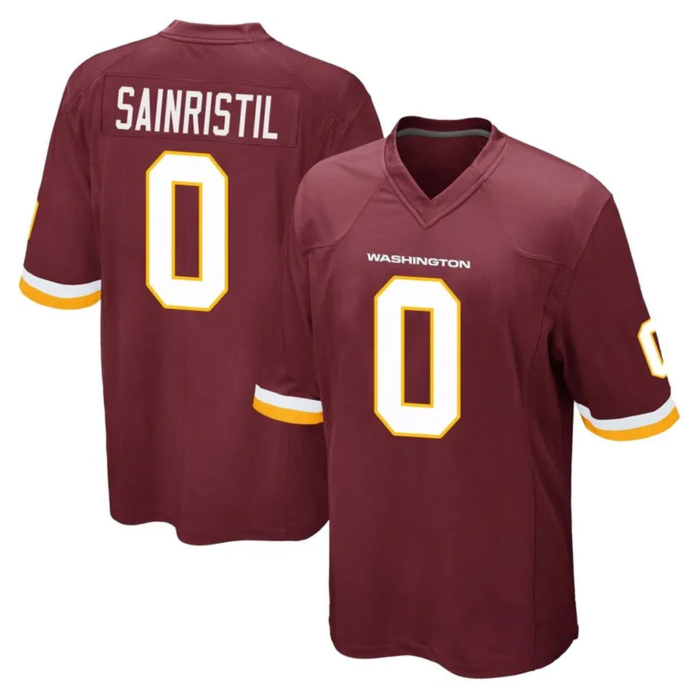 Kooe W.Commanders #0 Mike Sainristil Player Burgundy Team Color Home Game Stitched Jerseys
