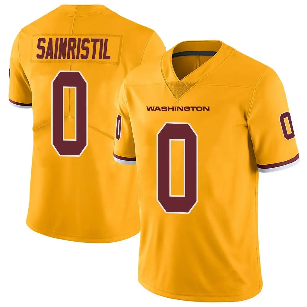 Kooe W.Commanders #0 Mike Sainristil Player Gold Vapor Limited Stitched Jerseys