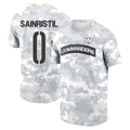 Kooe W.Commanders #0 Mike Sainristil Player Salute to Service Hoodies T-Shirts Stitched Jerseys