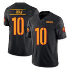 Kooe W.Commanders #10 Tress Way Player Black Limited Vapor F.U.S.E. Home Game Stitched Jerseys