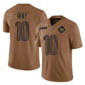 Kooe W.Commanders #10 Tress Way Player Brown Limited Salute To Service Home Game Stitched Jerseys