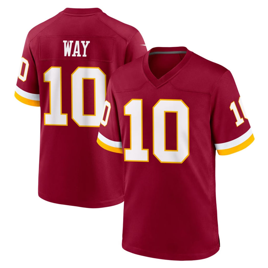 Kooe W.Commanders #10 Tress Way Player Burgundy Game Home Stitched Jerseys