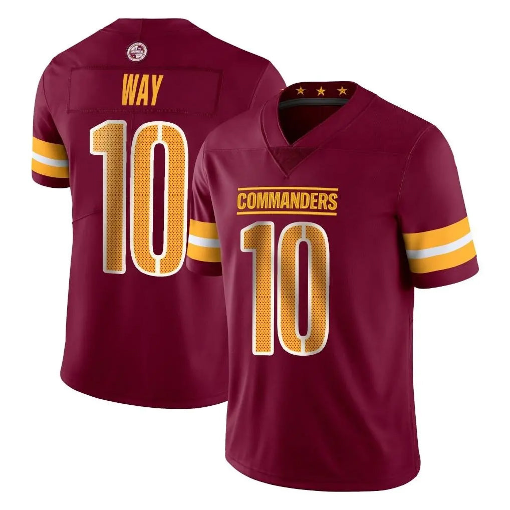 Kooe W.Commanders #10 Tress Way Player Burgundy Limited Vapor Home Game Stitched Jerseys