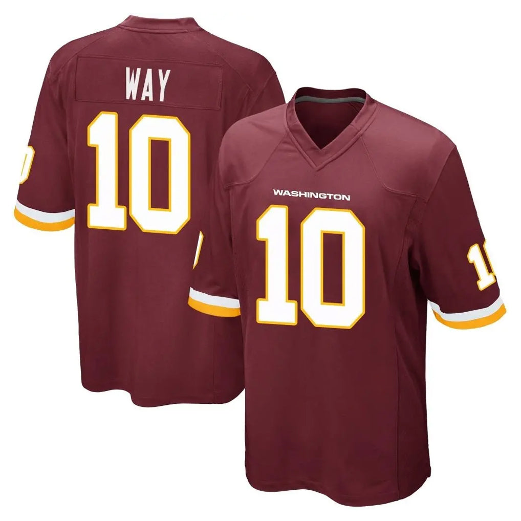 Kooe W.Commanders #10 Tress Way Player Burgundy Team Color Home Game Stitched Jerseys