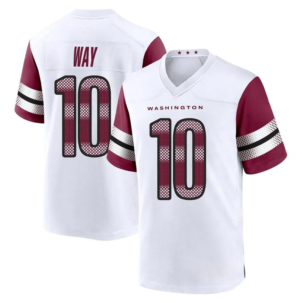 Kooe W.Commanders #10 Tress Way Player White Game Home Stitched Jerseys