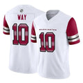 Kooe W.Commanders #10 Tress Way Player White Vapor F.U.S.E. Limited Home Game Stitched Jerseys