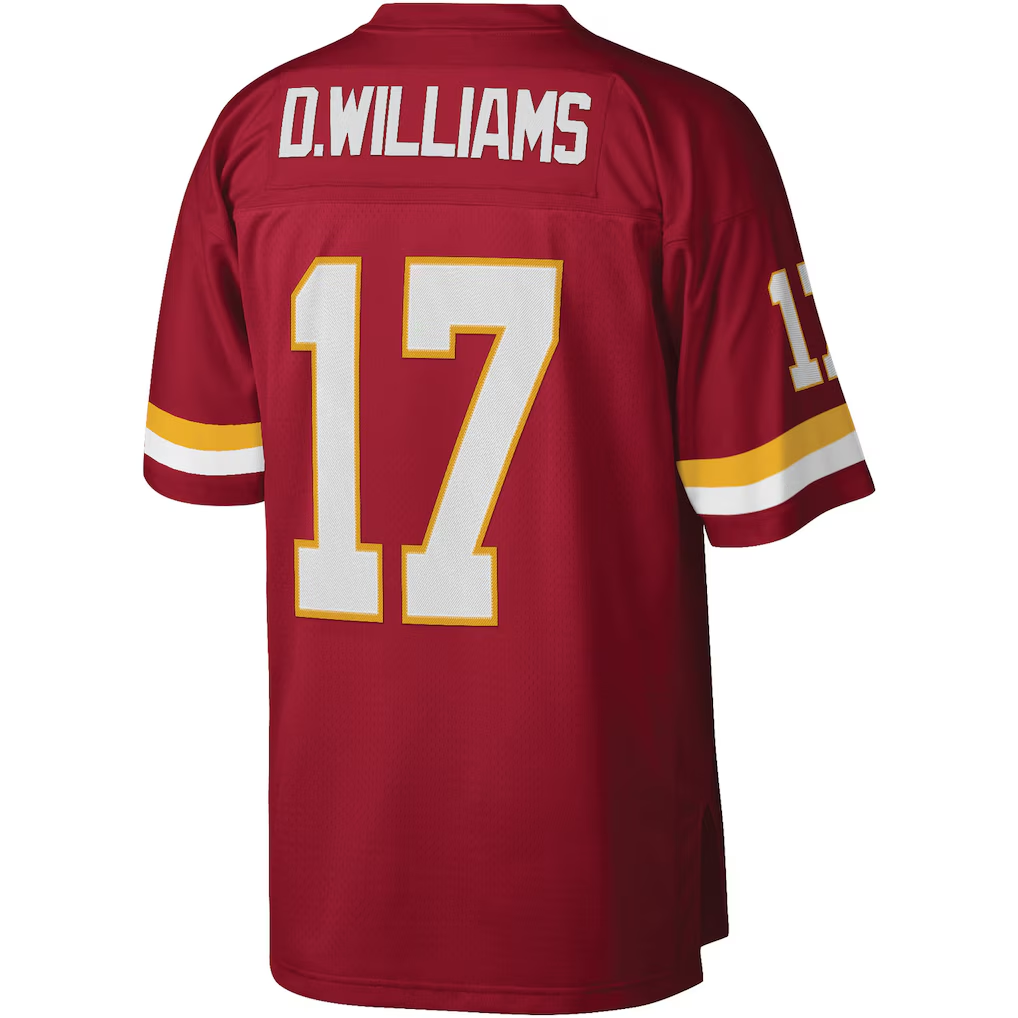 Kooe W.Commanders #17 Doug Williams Mitchell & Ness Burgundy Legacy Replica Stitched Puhic Jersey