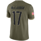 Kooe W.Commanders #17 Terry McLaurin Player Olive Salute To Service Limited Stitched Jerseys