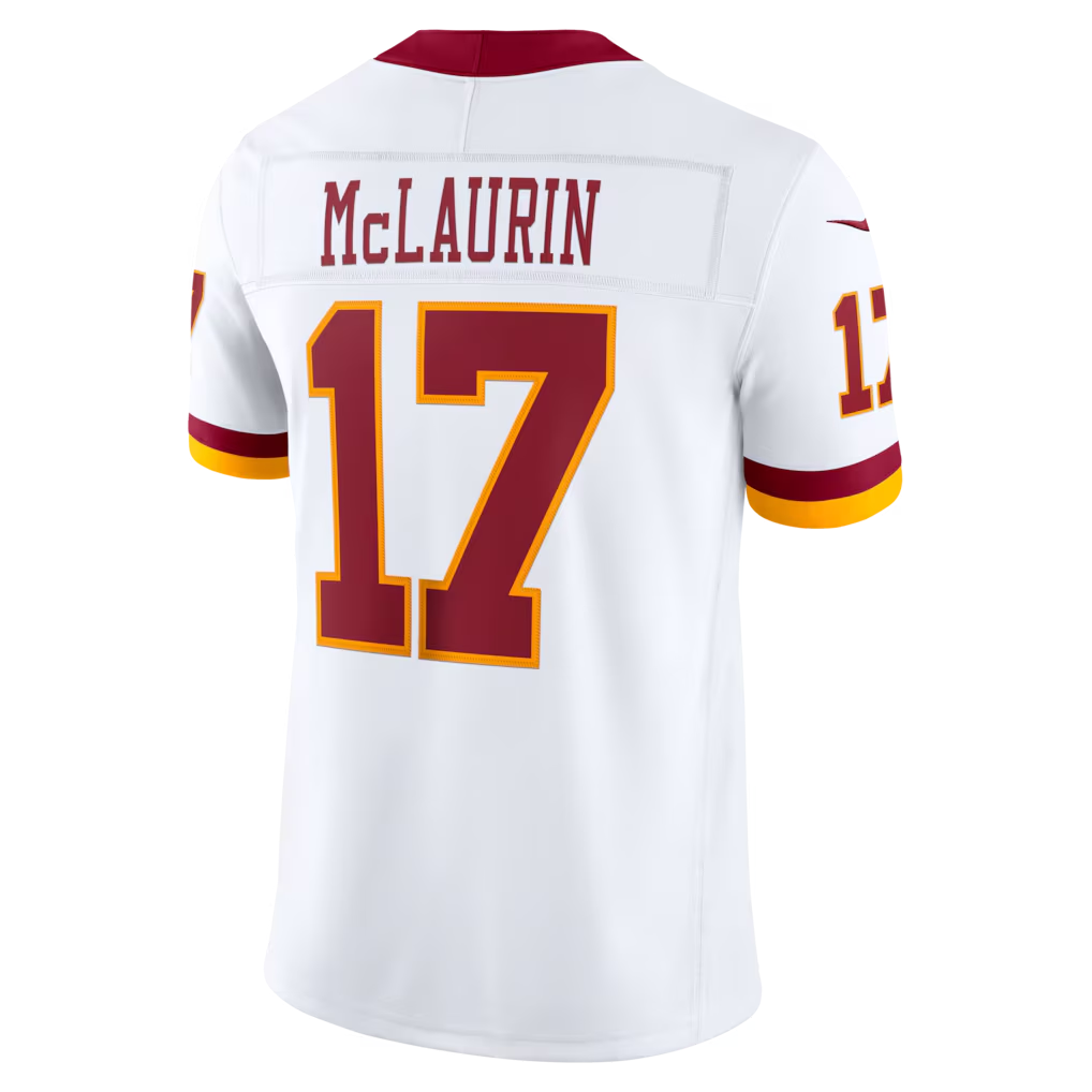 Kooe W.Commanders #17 Terry McLaurin White Vapor F.U.S.E. Stitched Limited Jerseys