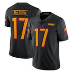 Kooe W.Commanders #17 Terry Mclaurin Player Black Vapor Untouchable Home Game Stitched Jerseys