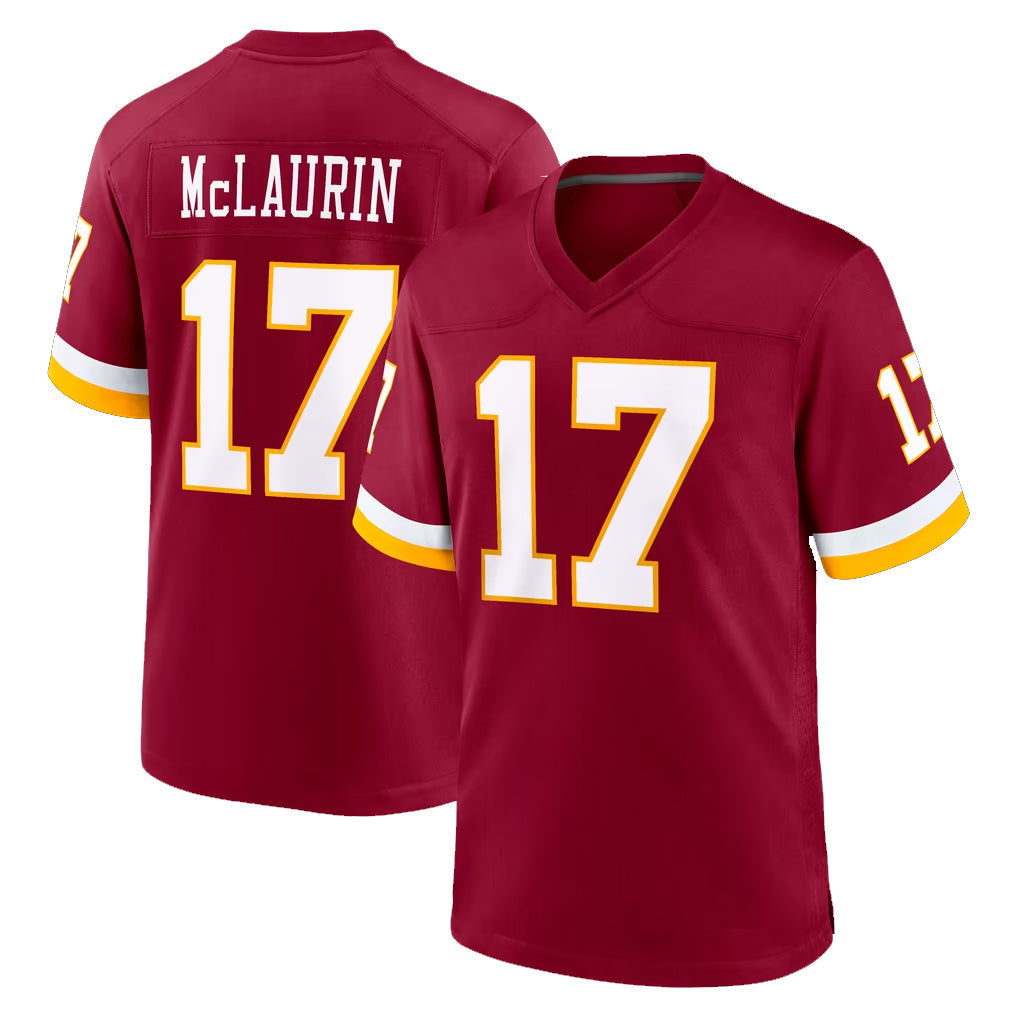 Kooe W.Commanders #17 Terry Mclaurin Player Burgundy Game Home Stitched Jerseys