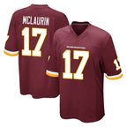 Kooe W.Commanders #17 Terry Mclaurin Player Burgundy Team Color Home Game Stitched Jerseys