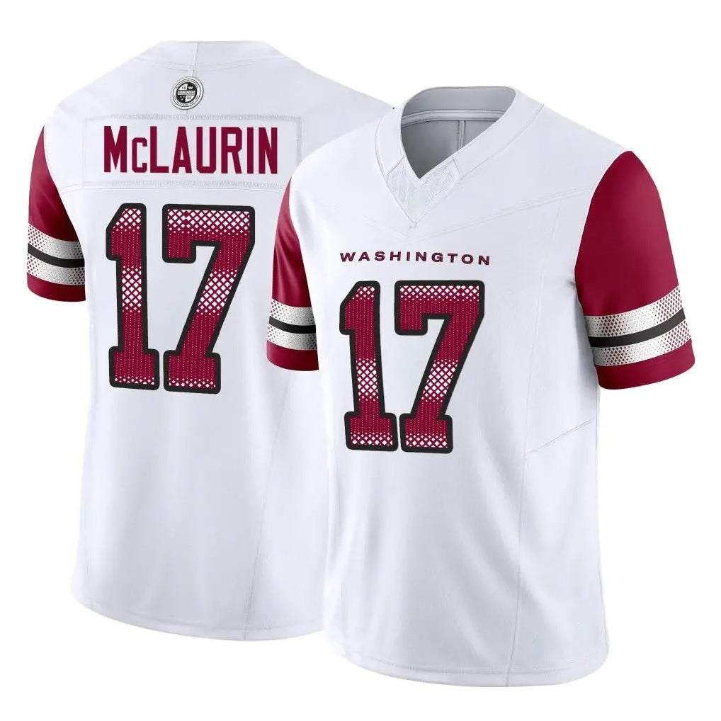Kooe W.Commanders #17 Terry Mclaurin Player White Vapor F.U.S.E. Limited Home Game Stitched Jerseys