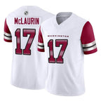 Kooe W.Commanders #17 Terry Mclaurin Player White Vapor F.U.S.E. Limited Home Game Stitched Jerseys