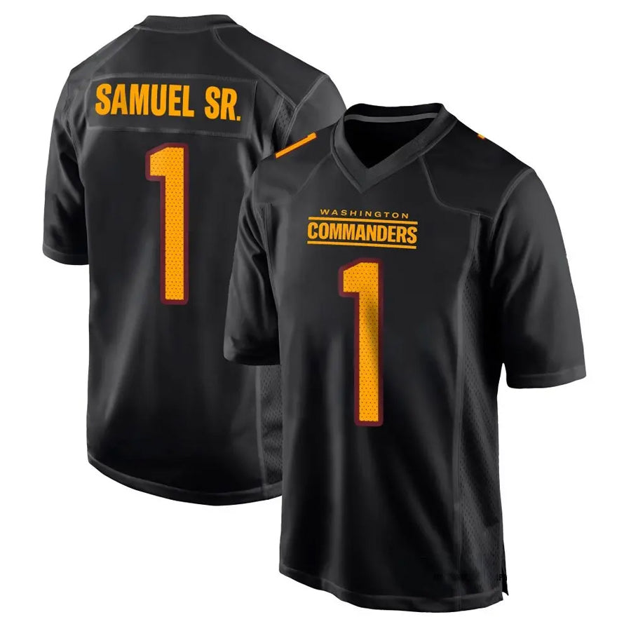 Kooe W.Commanders #1 Deebo Samuel Sr Player Black Fashion Game Football Jerseys