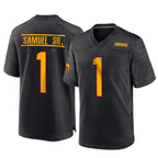 Kooe W.Commanders #1 Deebo Samuel Sr Player Black Home Game Football Jerseys