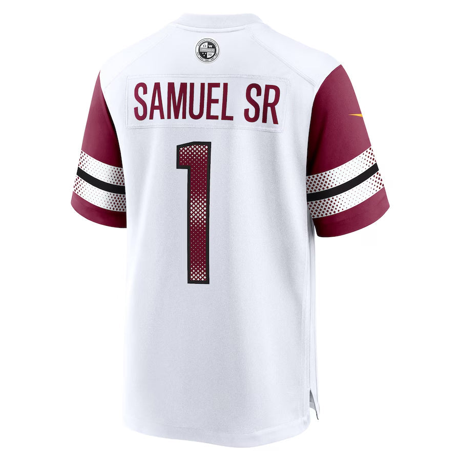 Kooe W.Commanders #1 Deebo Samuel Sr Player White Home Game Stitched Jerseys