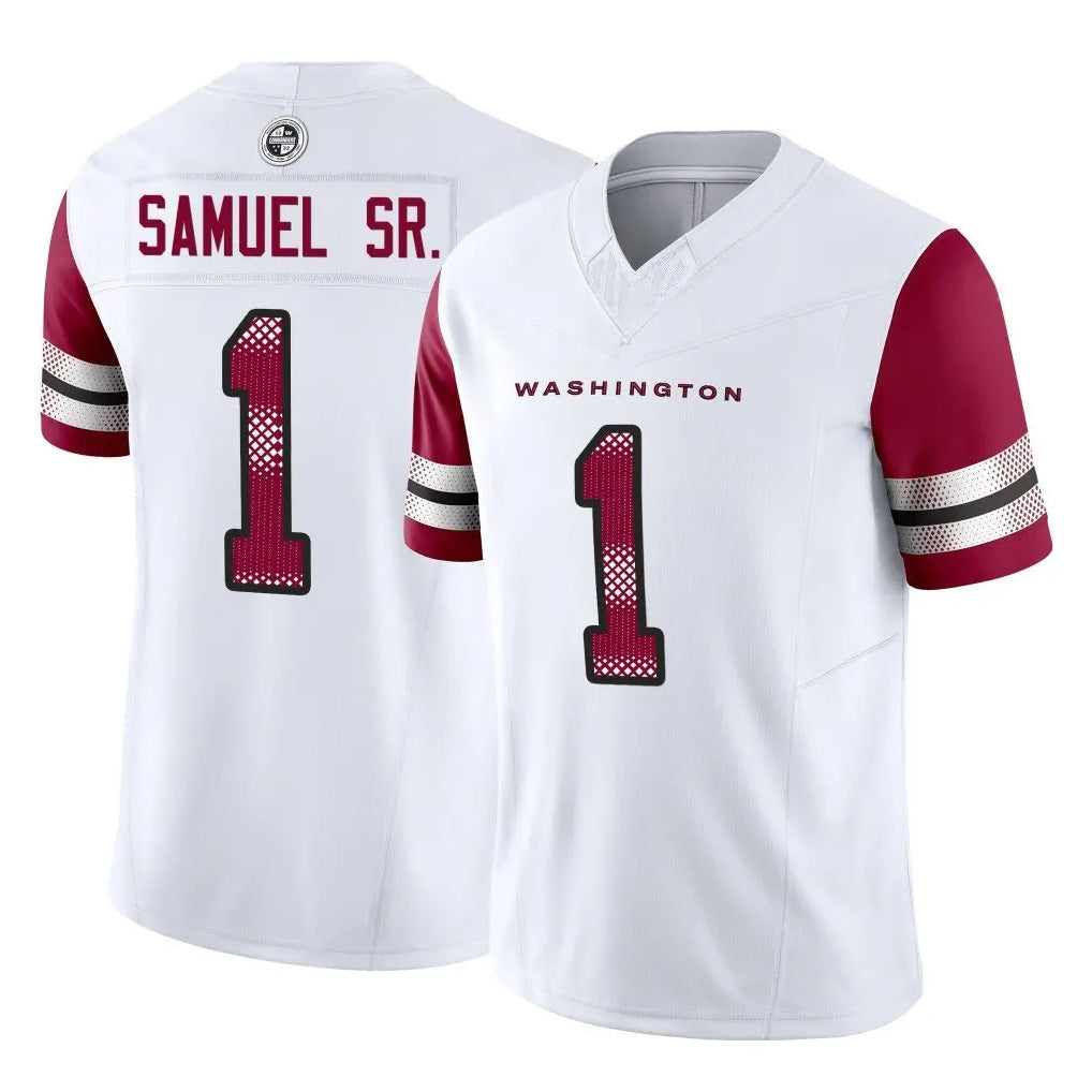 Kooe W.Commanders #1 Deebo Samuel Sr Player White Vapor F.U.S.E. Limited Stitched Jerseys