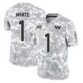 Kooe W.Commanders #1 Rachaad White Player Arctic Camo Limited Salute To Service Home Game Stitched Jerseys