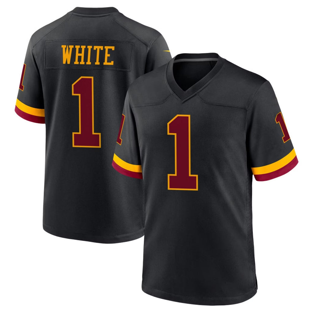 Kooe W.Commanders #1 Rachaad White Player Black Limited Home Game Stitched Jerseys