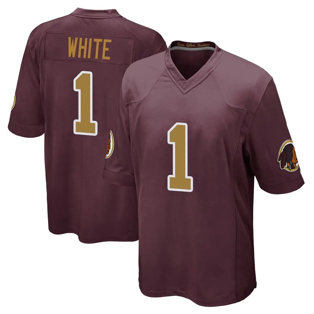 Kooe W.Commanders #1 Rachaad White Player Burgundy Alternate Home Game Stitched Jerseys