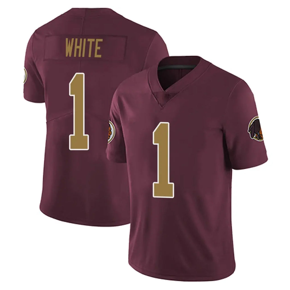 Kooe W.Commanders #1 Rachaad White Player Burgundy Alternate Vapor Untouchable Home Game Stitched Jerseys