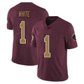 Kooe W.Commanders #1 Rachaad White Player Burgundy Alternate Vapor Untouchable Home Game Stitched Jerseys