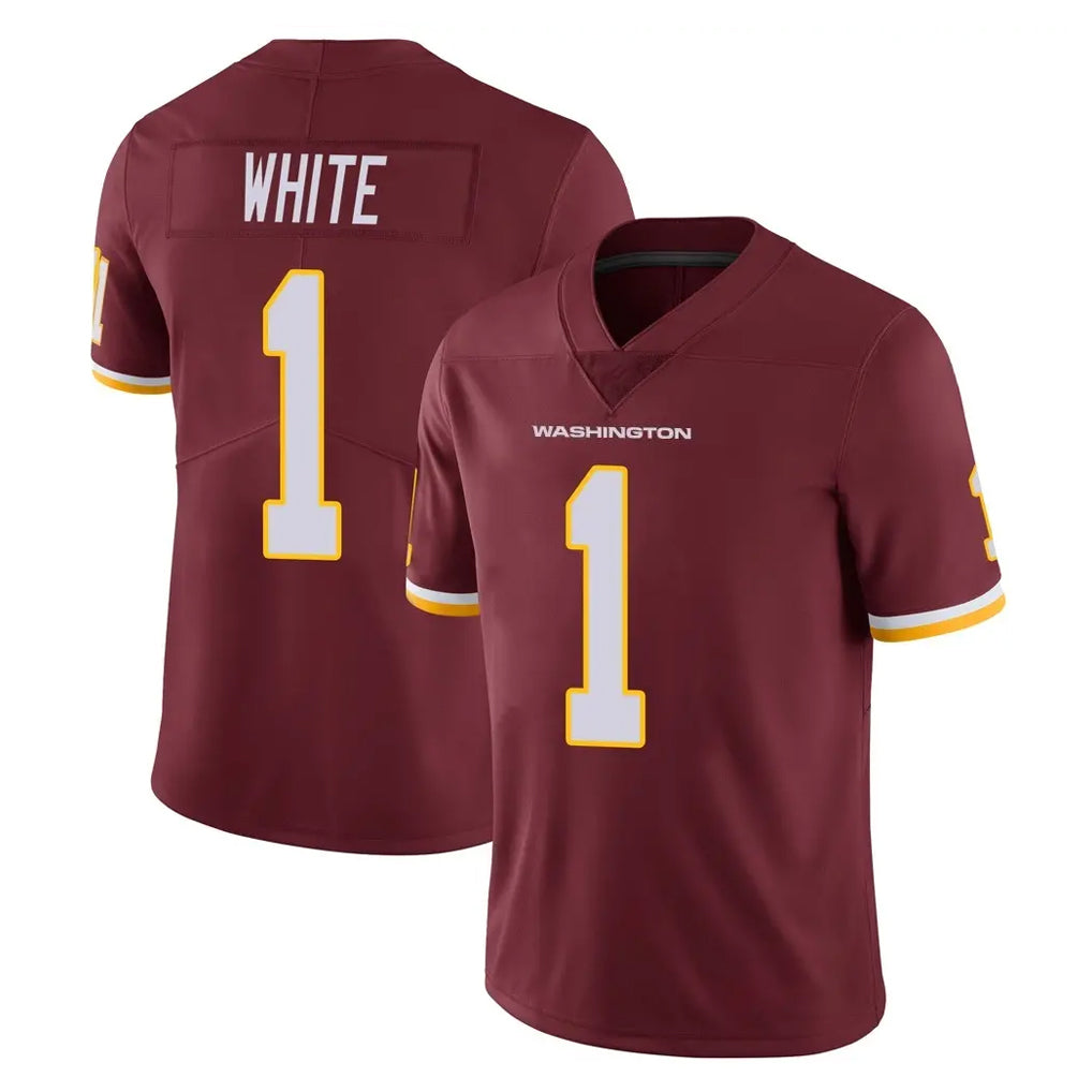Kooe W.Commanders #1 Rachaad White Player Burgundy Limited Team Color Vapor Untouchable Home Game Stitched Jerseys