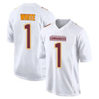 Kooe W.Commanders #1 Rachaad White Player White Tundra Fashion Home Game Stitched Jerseys