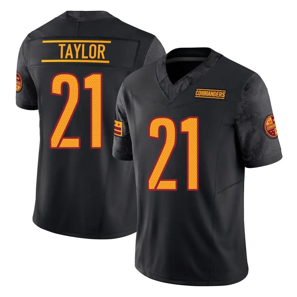 Kooe W.Commanders #21 Sean Taylor Player Black Vapor F.U.S.E. Limited Stitched Jerseys