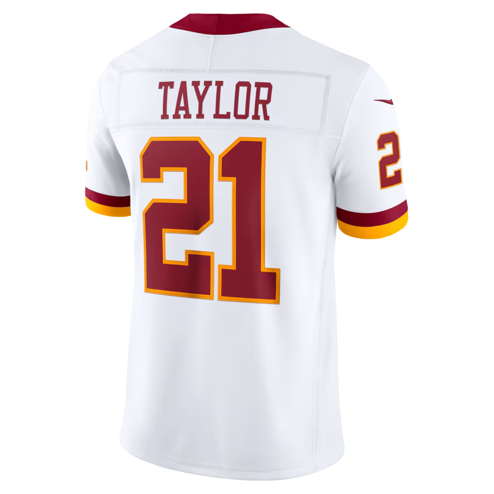 Kooe W.Commanders #21 Sean Taylor White Vapor F.U.S.E. Stitched Retired Limited Stitched Jerseys