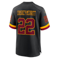 Kooe W.Commanders #22 Jacory Croskey-Merritt Black Hail Raiser Alternate Game Stitched Jerseys