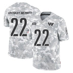 Kooe W.Commanders #22 Jacory Croskey-Merritt Player Arctic Camo Salute to Service Limited Stitched Jerseys