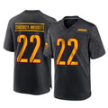Kooe W.Commanders #22 Jacory Croskey-Merritt Player Black Home Game Stitched Jerseys
