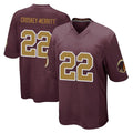 Kooe W.Commanders #22 Jacory Croskey-Merritt Player Burgundy Alternate Home Game Stitched Jerseys